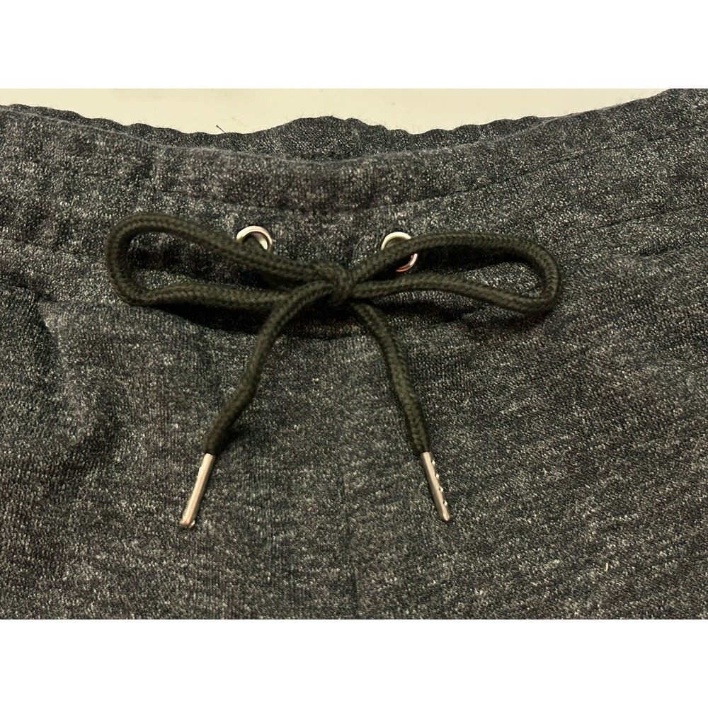 J.Come Mens Charcoal Gray Heathered Knit Drawstring Sweat Shorts Size Large - Picture 8 of 10